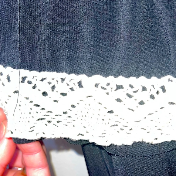 Judith March Dress. Strapless & Tiered with crochet details! Worn once! - Picture 7 of 8